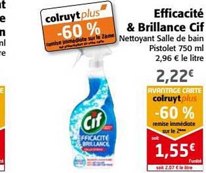 efficacité & brillance cif