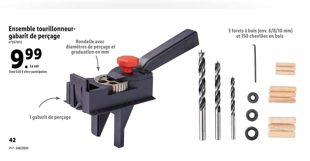 Ensemble Tourillonneur-gabarit De Perçage