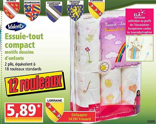 essuie tout compact valenty