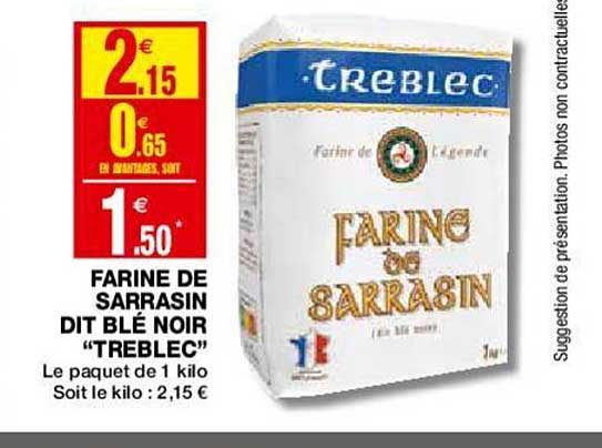 farine de sarrasin dit blé noir treblec