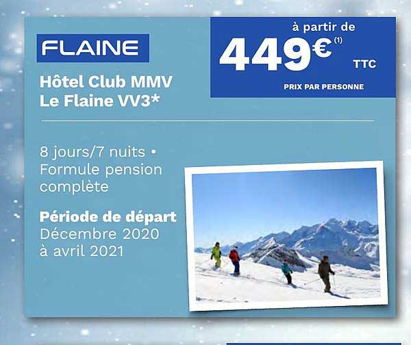 flaine hôtel club mmv