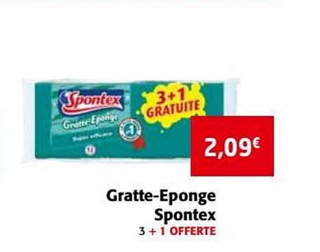 gratte-éponge spontex