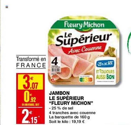 jambon le supérieur fleury michon