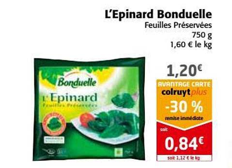 l'épinard bonduelle