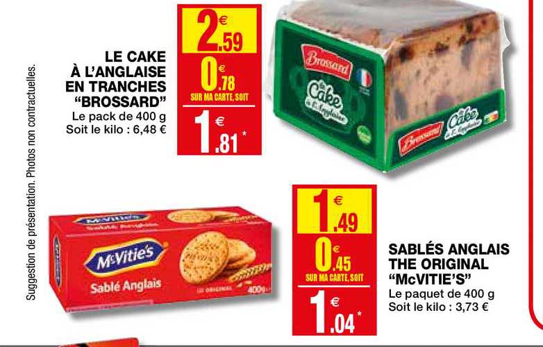 le cake à l'anglaise en tranches brossard sablés anglais the original mcvitie's
