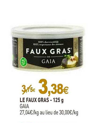 le faux gras - 125g gaia