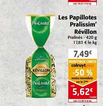 les papillotes pralissim' révillon