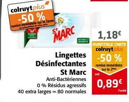 lingettes désinfectantes st marc