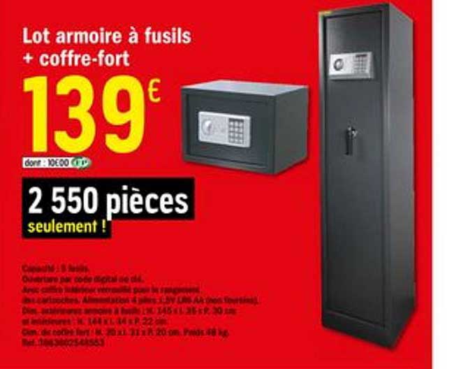Lot Armoire à Fusils + Coffre Fort