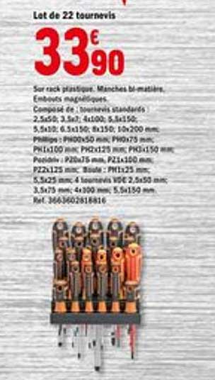 Lot De 22 Tournevis