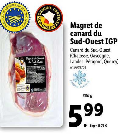 Magret De Canard Du Sud-ouest Igp