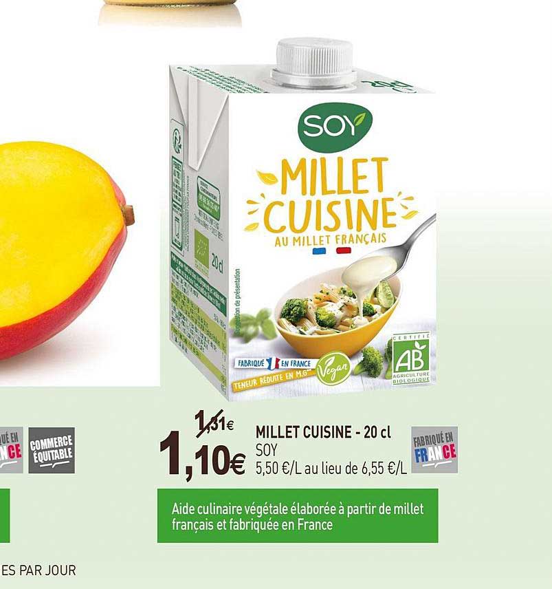 millet cuisine soy - 20cl