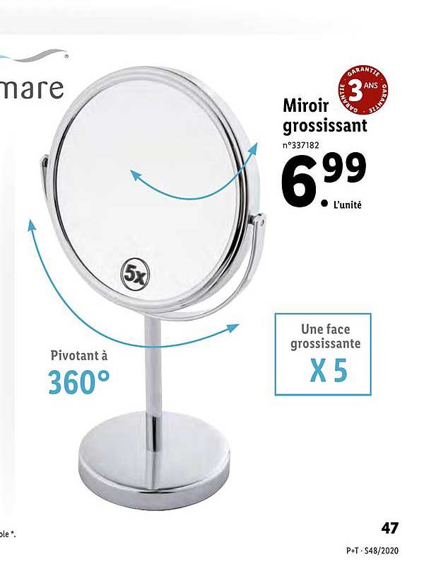 miroir grossissant