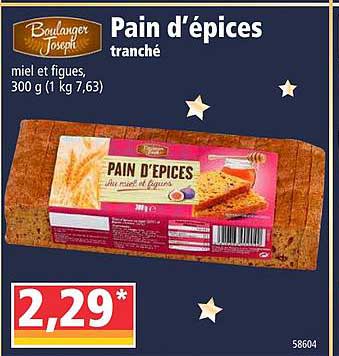 pain d'épices boulanger joseph
