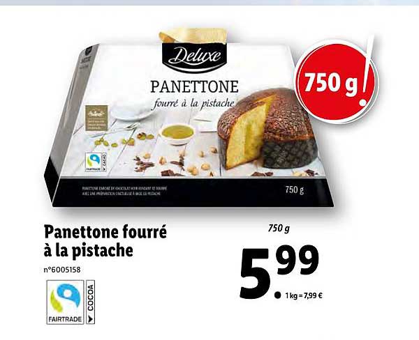 Panettone Fourré à La Pistache