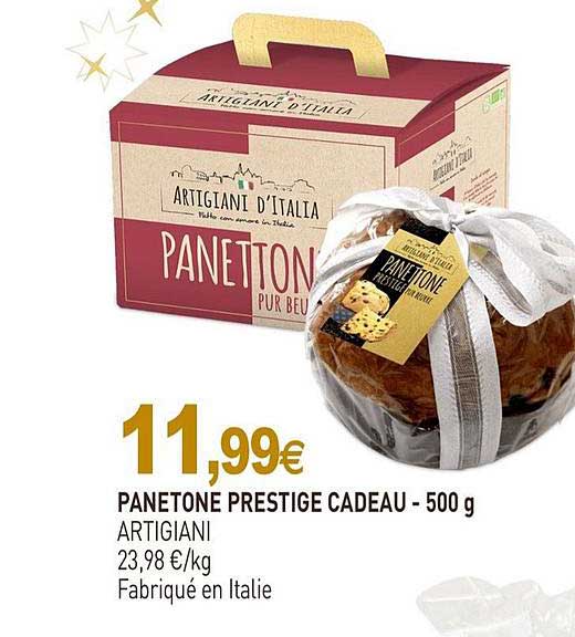 panettone prestige cadeau artigiani