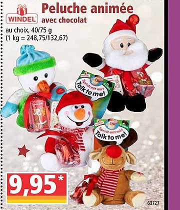 Peluche Animée Avec Chocolat Windel