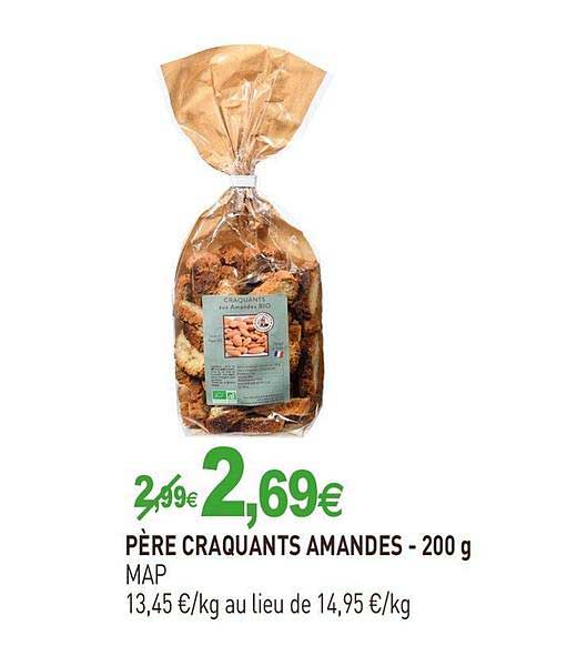père craquants amandes - 200 g map