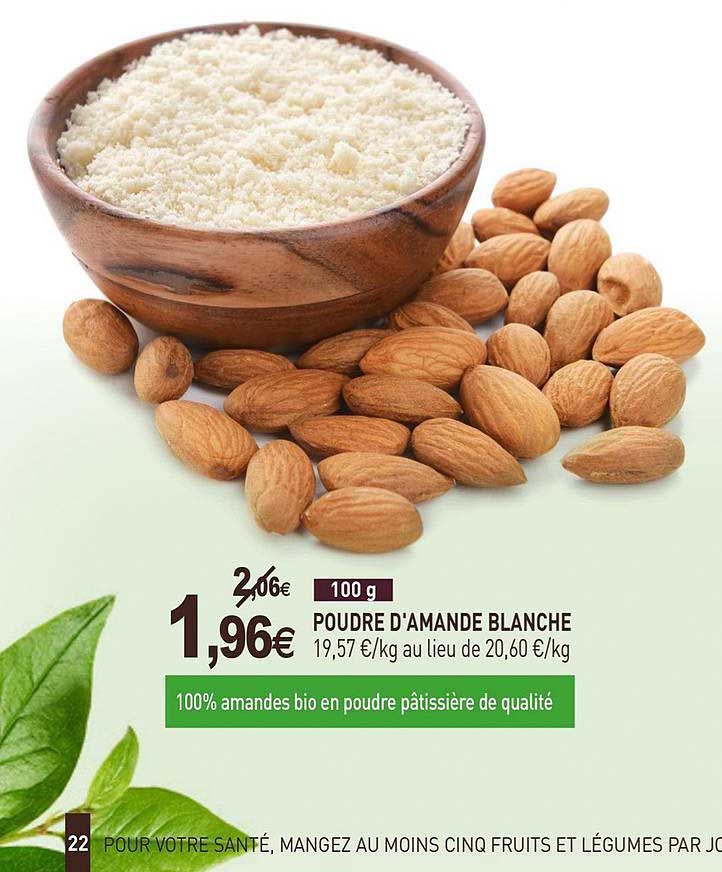 poudre d'amande blanche