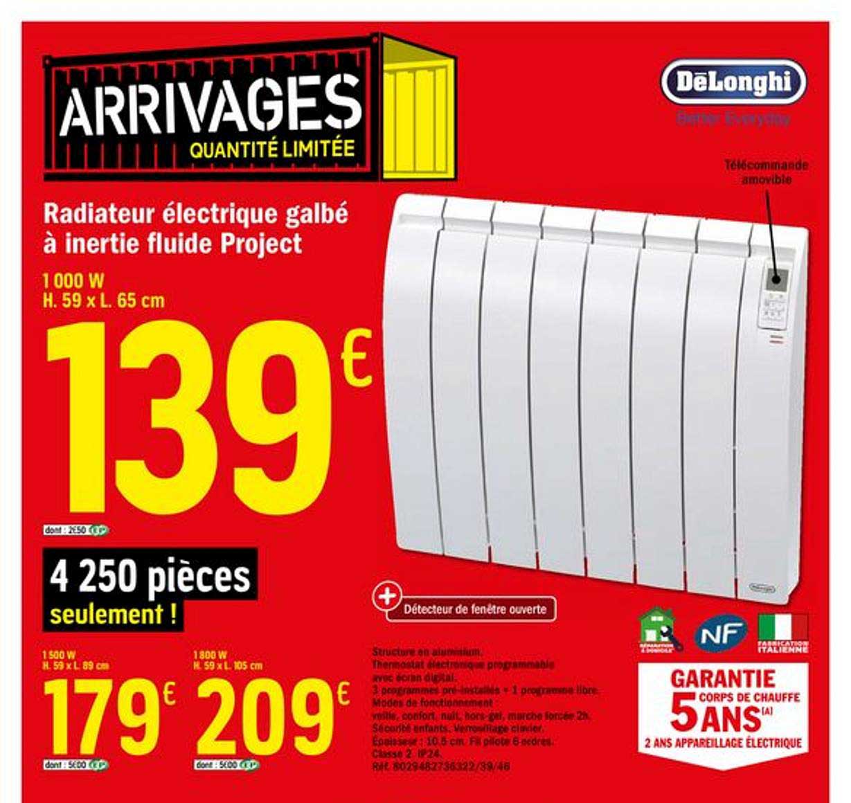 radiateur électrique galbé à inertie fluide project