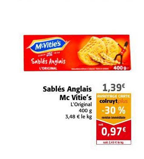 sablés anglais mc vitie's