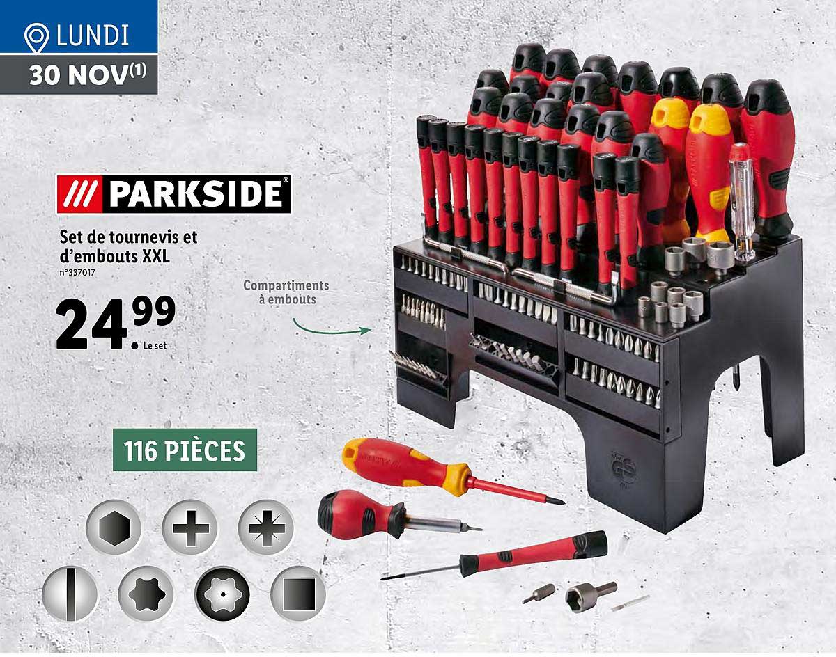 set de tournevis et d'embouts xxl
