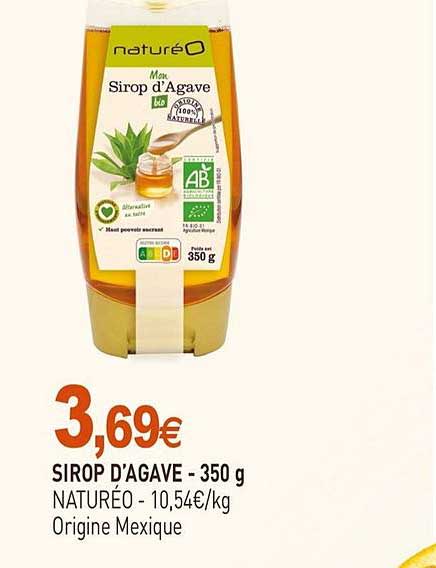 sirop d'agave naturéo - 350 g