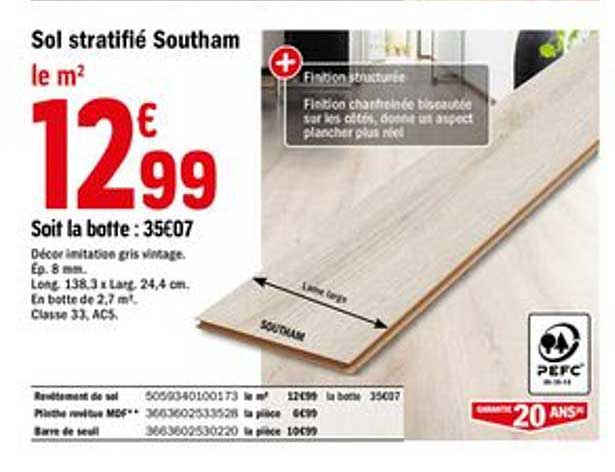 Sol Stratifié Southam