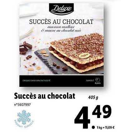succès au chocolat