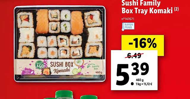 sushi family box tray komaki