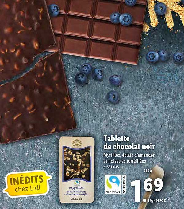Tablette De Chocolat Noir