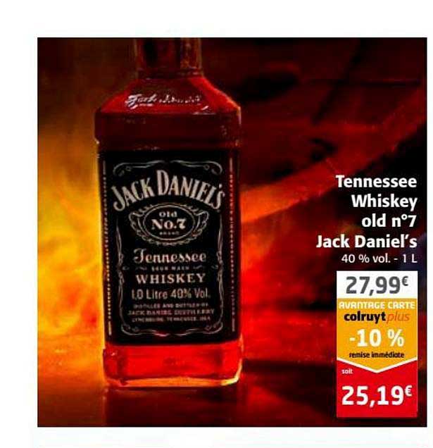 tennessee whiskey old n°7 jack daniel's