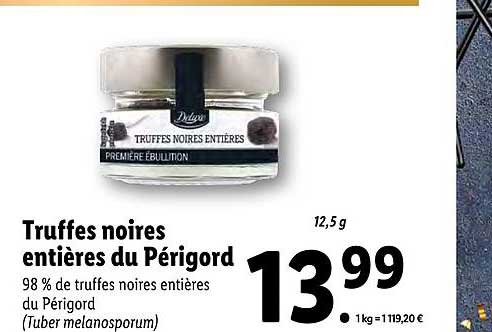 Truffes Noires Entières Du Périgord