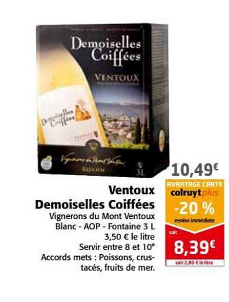 ventoux demoiselles coiffées vegnerons du mont ventoux