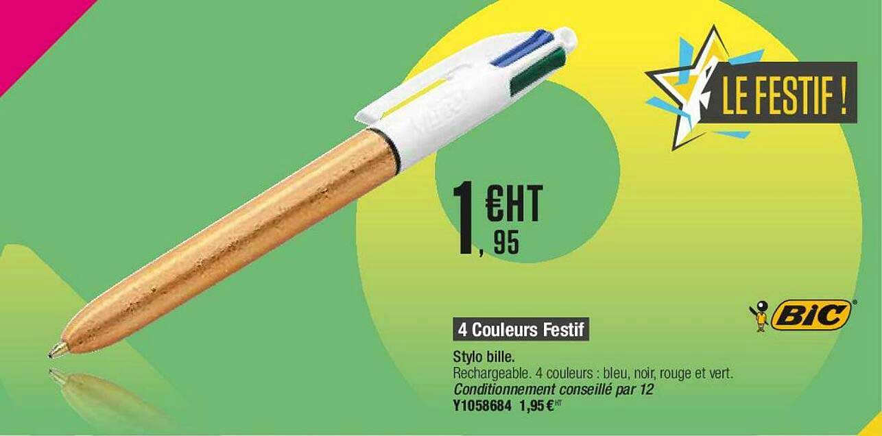 4 couleurs festif bic