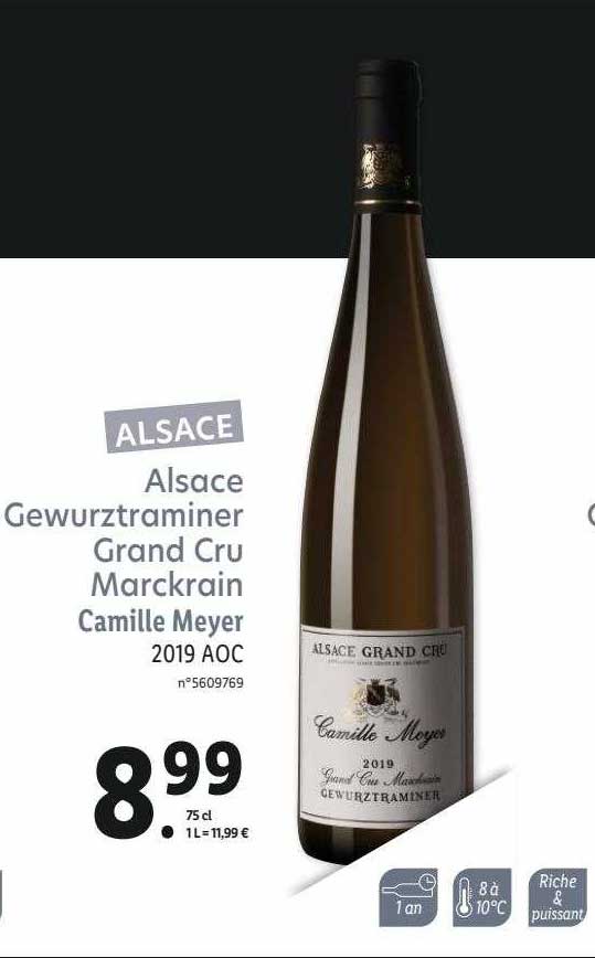 alsace gewurztraminer grand cru marckrain camille meyer 2019 aoc