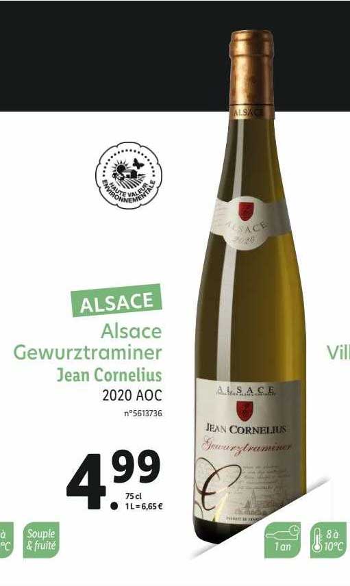 alsace gewurztraminer jean cornelius 2020 aoc