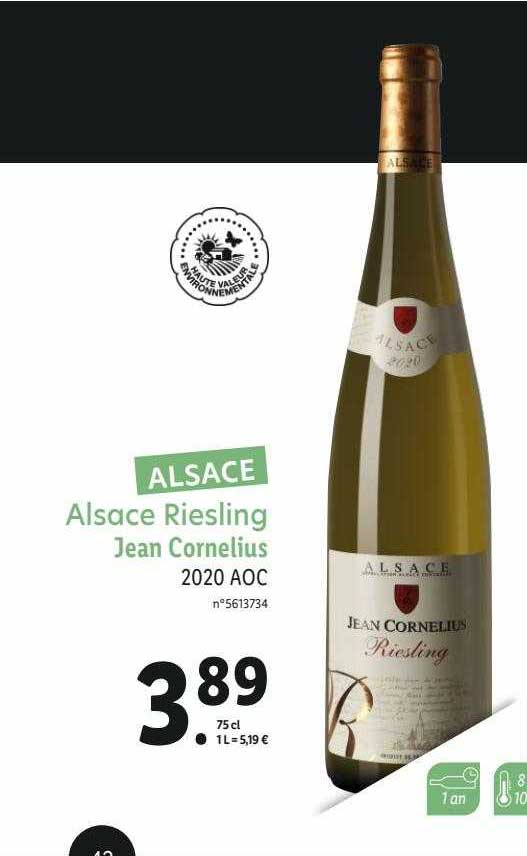 alsace riesling jean cornelius 2020 aoc