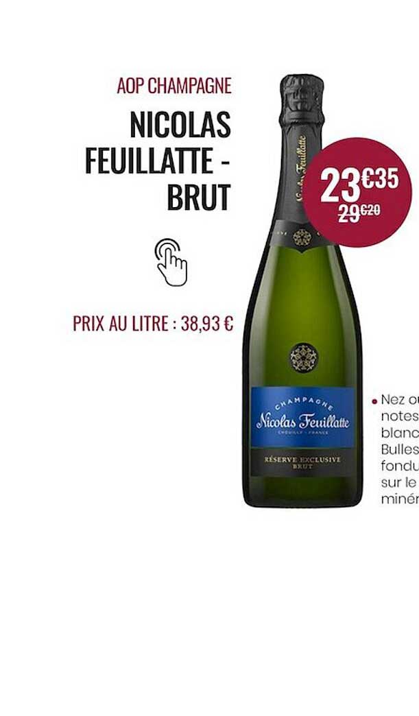 aop champagne nicolas feuillatte - brut