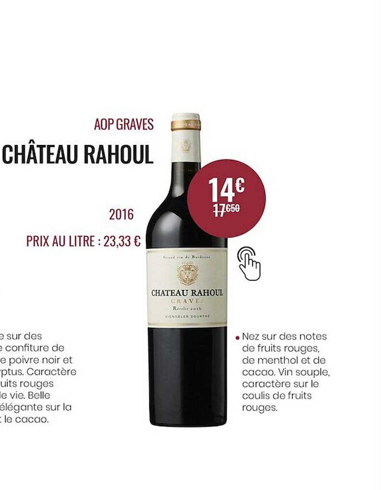 aop graves château rahoul 2016