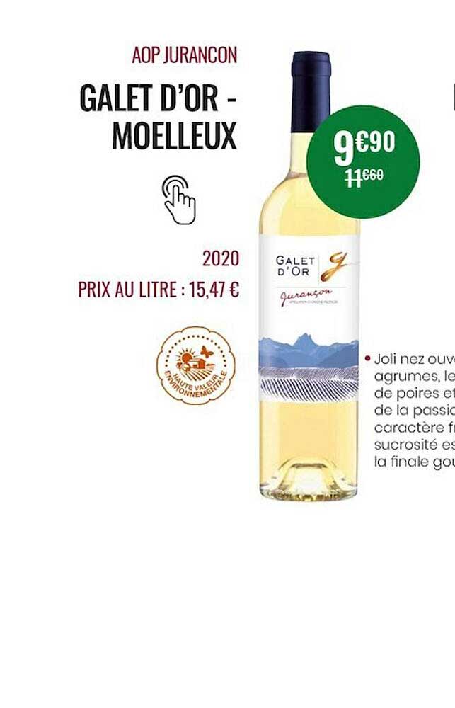 aop jurançon gallet d'or - moelleux 2020
