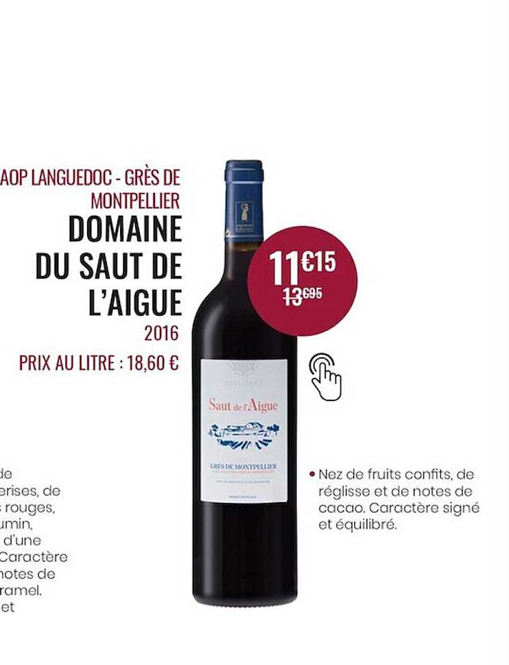 aop languedoc-grès de montpellier domaine du saut de l'aigue