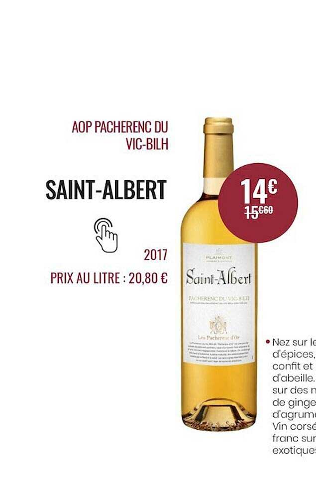 aop pacherenc du vic-bilh saint-albert 2017