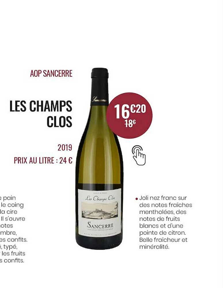 Aop Sancerre Les Champs Clos 2019