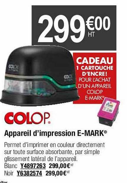appareil d'impression e-mark colop