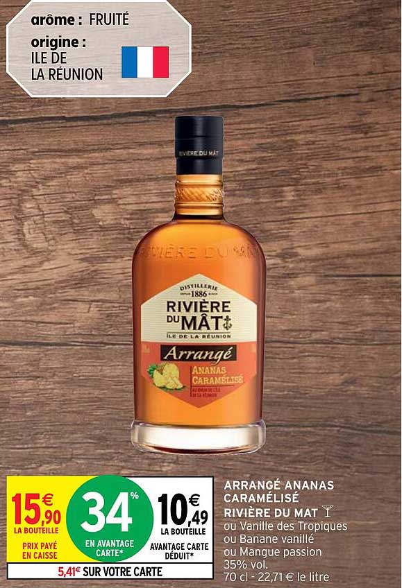 arrangé ananas caramélisé rivière du mat