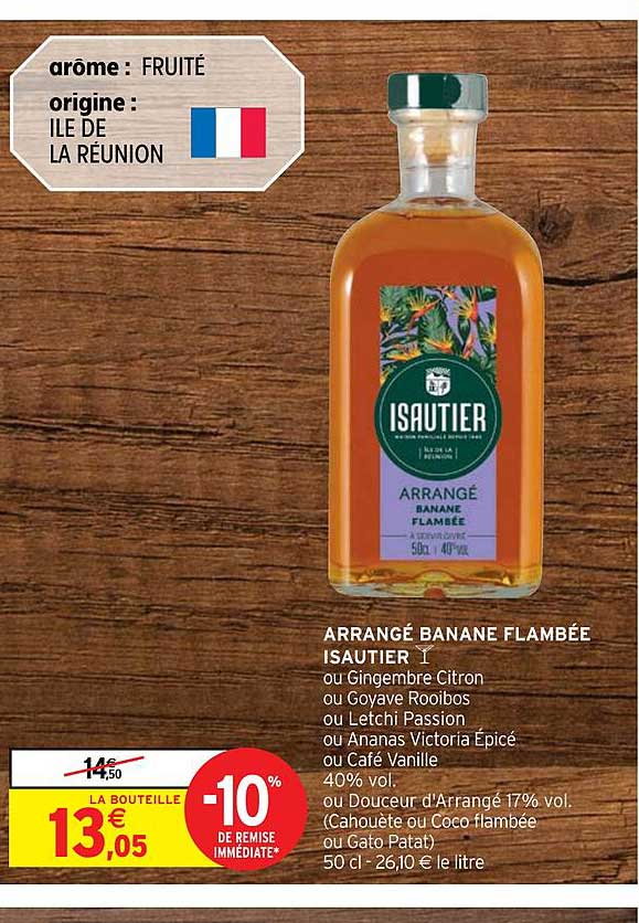 arrangé banane flambée isautier