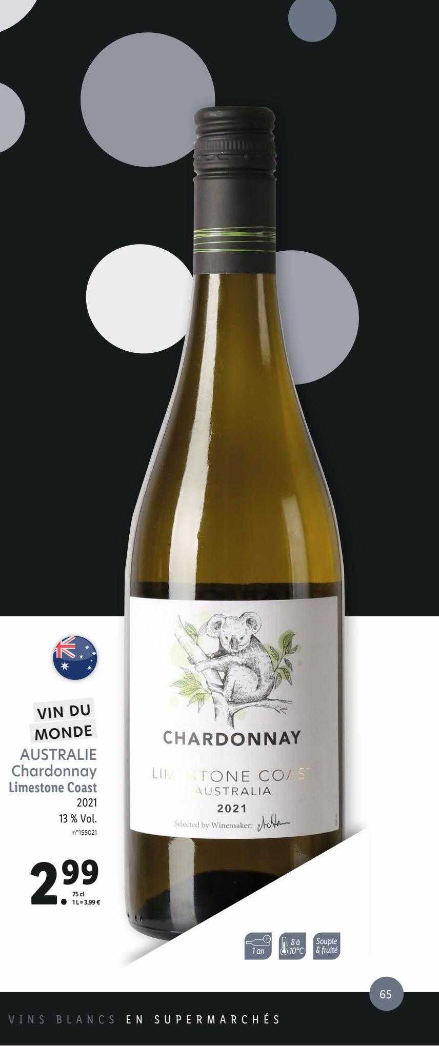 australie chardonnay limestone coast 2021