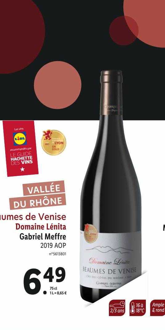 beaumes de venise domaine lénita gabriel meffre 2019 aop