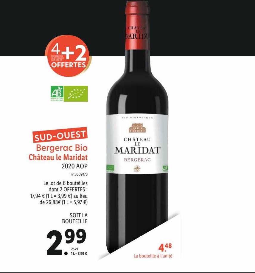 Bergerac Bio Châteaa Le Maridat 2020 Aop